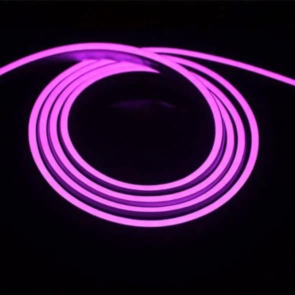 Purple Neon Rope Lights - 16.4ft, Flexible, Cuttable, Waterproof - Indoor Outdoor Decoration