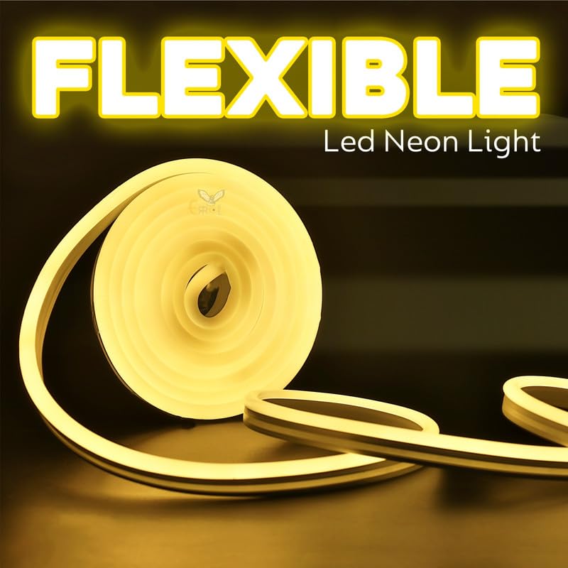 Waterproof LED Neon Strip Light - Customizable Name - Indoor/Outdoor - 3m - Warm White