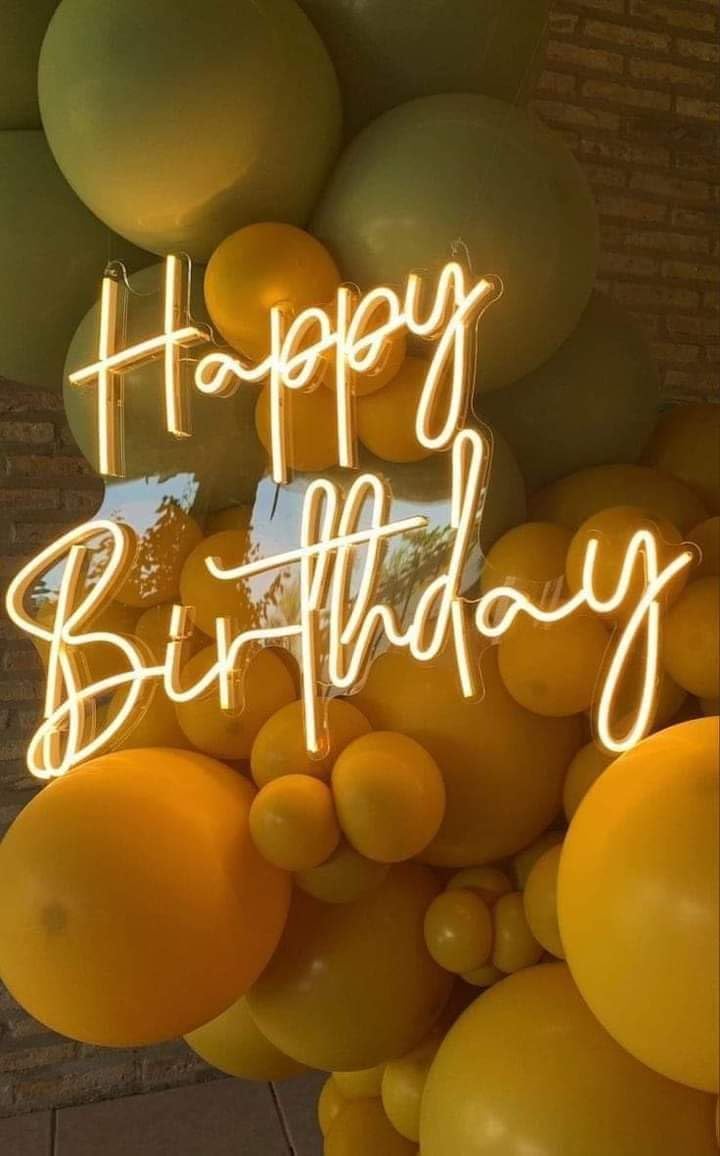 Neon Birthday Party Sign - Colorful LED Wall Decor (1 Letter)