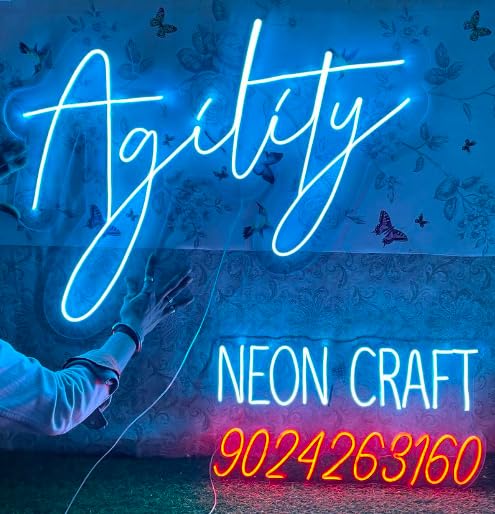 Custom LED Neon Sign | Personalized Wall Decor Light - Home, Living Room, Hotel, Business, Wedding, Party, Bar, Birthday Gift (1 Letter, 6x6 inches)