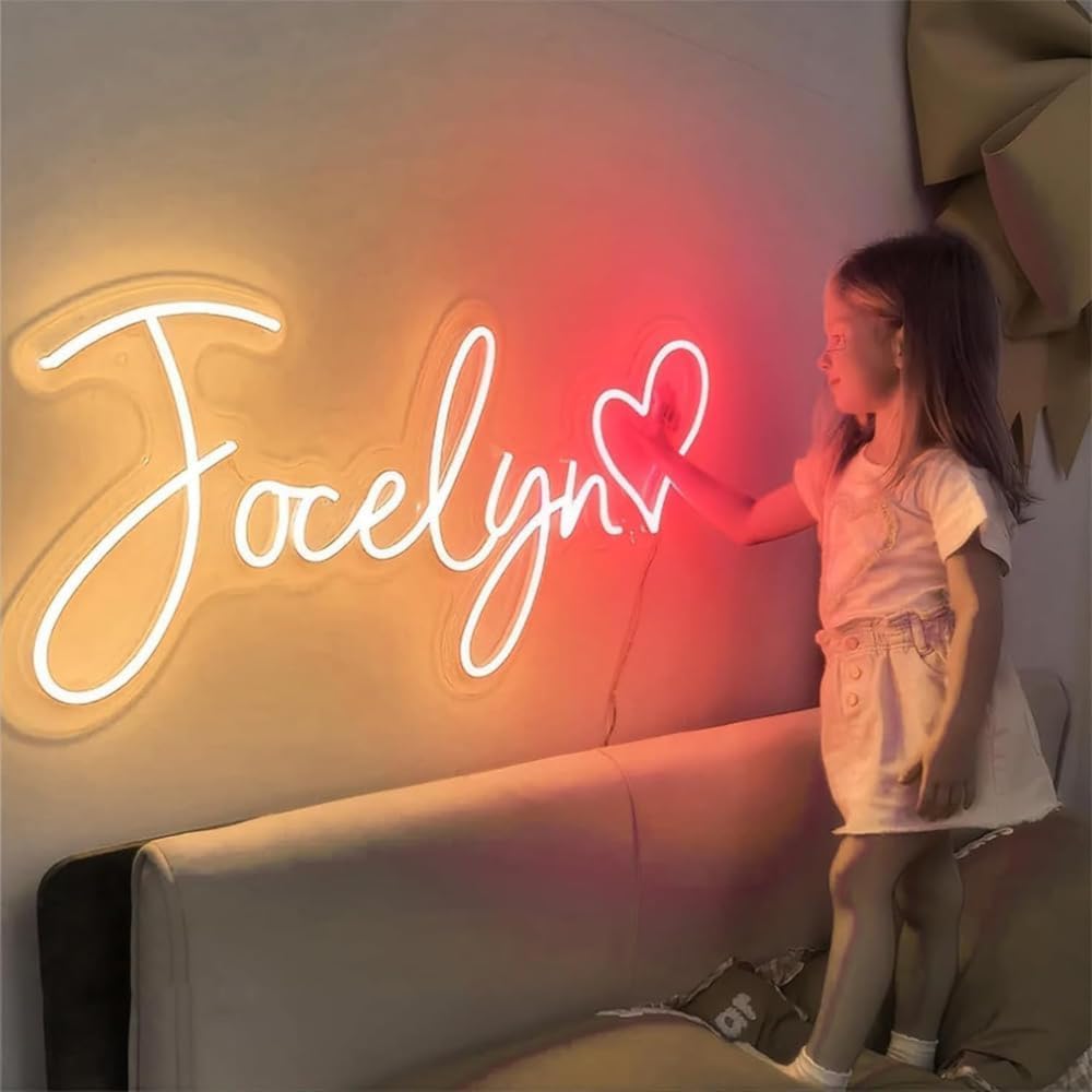 Custom LED Name/Message Sign – Bedroom/Bar/Café/Shop/Office/Events – Modern Wall Art Gift