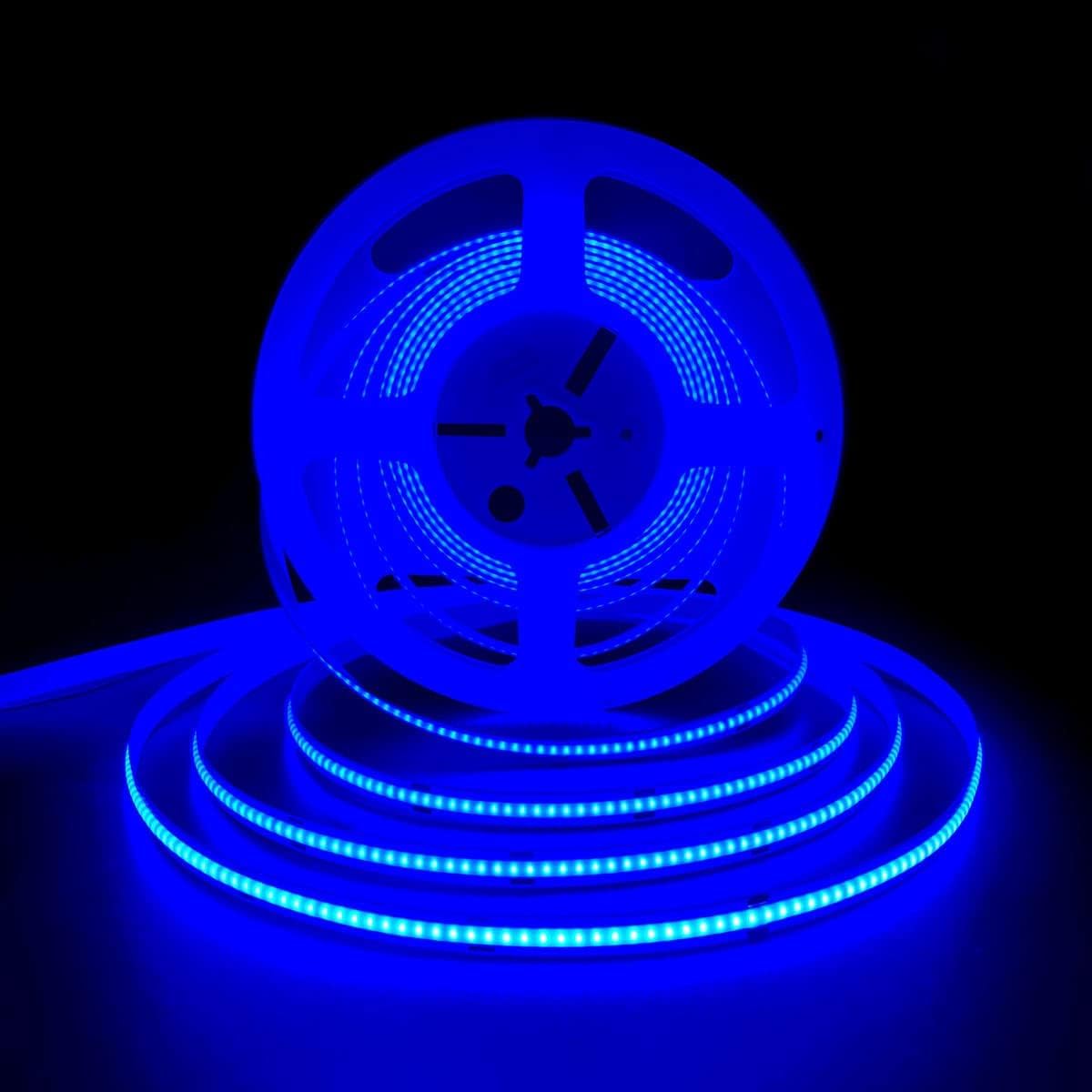5m Blue LED Strip Light Kit for Home Decor, 25W Profile with 600 LEDs, Kitchen & Cabinet Lights