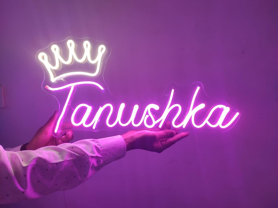 Custom LED Neon Sign - Personalized Light for Home Decor, Parties, and Events (1 Letter, 6x6 inches)