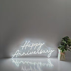Anniversary Neon Sign | Custom Name | LED | Party Decor | Wedding Gift