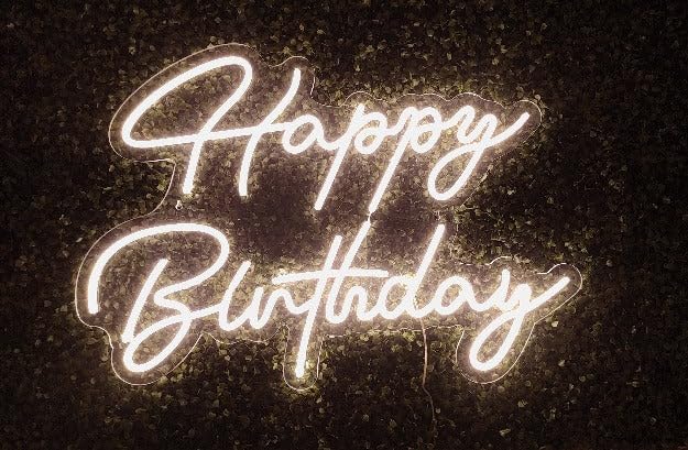 Colorful LED Neon Birthday Frame for Bedroom Decor, Wedding, Party - Party Home Decor Gift
