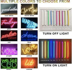 Custom LED Neon Sign | Personalized Wall Decor Light - Home, Living Room, Hotel, Business, Wedding, Party, Bar, Birthday Gift (1 Letter, 6x6 inches)