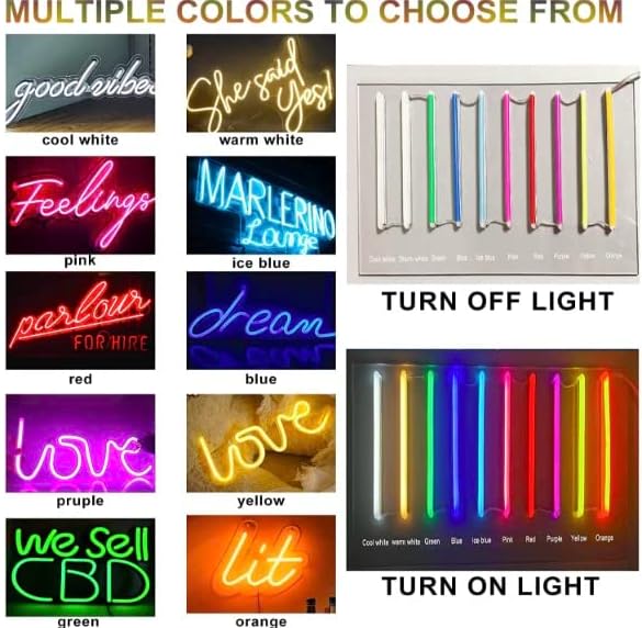 Custom LED Neon Sign | Personalized Wall Decor Light - Home, Living Room, Hotel, Business, Wedding, Party, Bar, Birthday Gift (1 Letter, 6x6 inches)