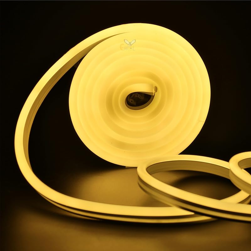 Waterproof LED Neon Strip Light - Customizable Name - Indoor/Outdoor - 3m - Warm White