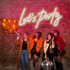 Party Neon LED Sign - Wall Decor for Christmas, Birthday, Wedding, Graduation - Bedroom, Bar, Gift