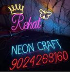 Custom LED Neon Sign | Personalized Wall Decor Light - Home, Living Room, Hotel, Business, Wedding, Party, Bar, Birthday Gift (1 Letter, 6x6 inches)