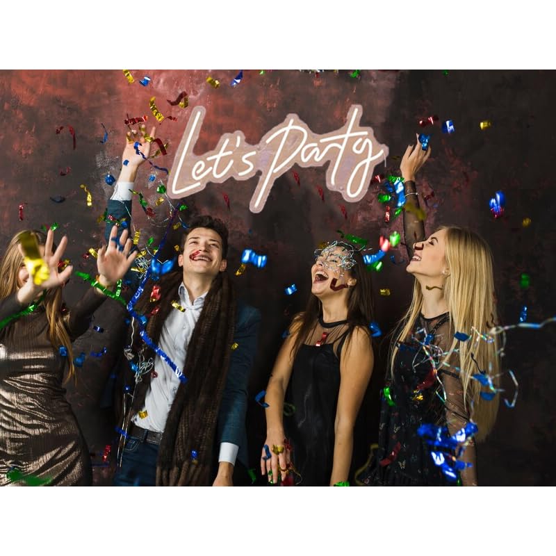 Party Neon LED Sign - Wall Decor for Christmas, Birthday, Wedding, Graduation - Bedroom, Bar, Gift