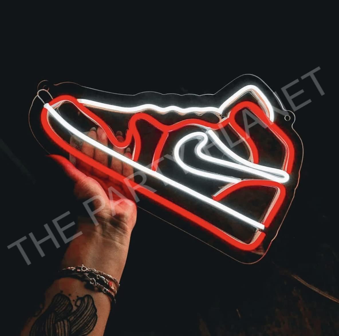 Blue LED Neon Shoe Light (12" x 8")