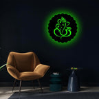 Neon LED Wall Decor, MDF Wood Backlit Art, For Multiple Rooms (12x12 inches)