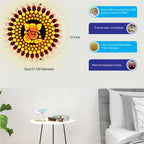 Small LED Mandala Wall Light - Handcrafted Decor for Home or Office (MDF)