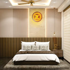 Small LED Mandala Wall Light - Handcrafted Decor for Home or Office (MDF)
