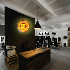 Small LED Mandala Wall Light - Handcrafted Decor for Home or Office (MDF)