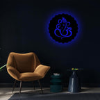 Neon LED Wall Decor, MDF Wood Backlit Art, For Multiple Rooms (12x12 inches)