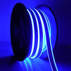 16.4ft Blue LED Neon Light Strip - Cuttable & Waterproof Rope for Indoor/Outdoor Decoration