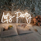 Party Neon LED Sign - Wall Decor for Christmas, Birthday, Wedding, Graduation - Bedroom, Bar, Gift