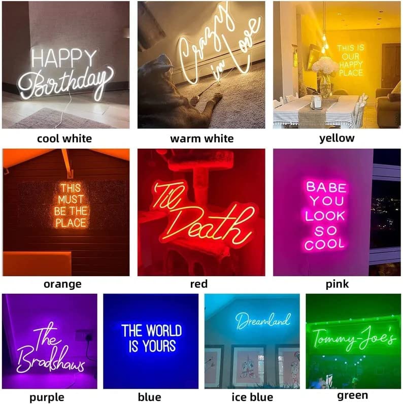 Custom LED Neon Sign - Personalized Light for Home Decor, Parties, and Events (1 Letter, 6x6 inches)