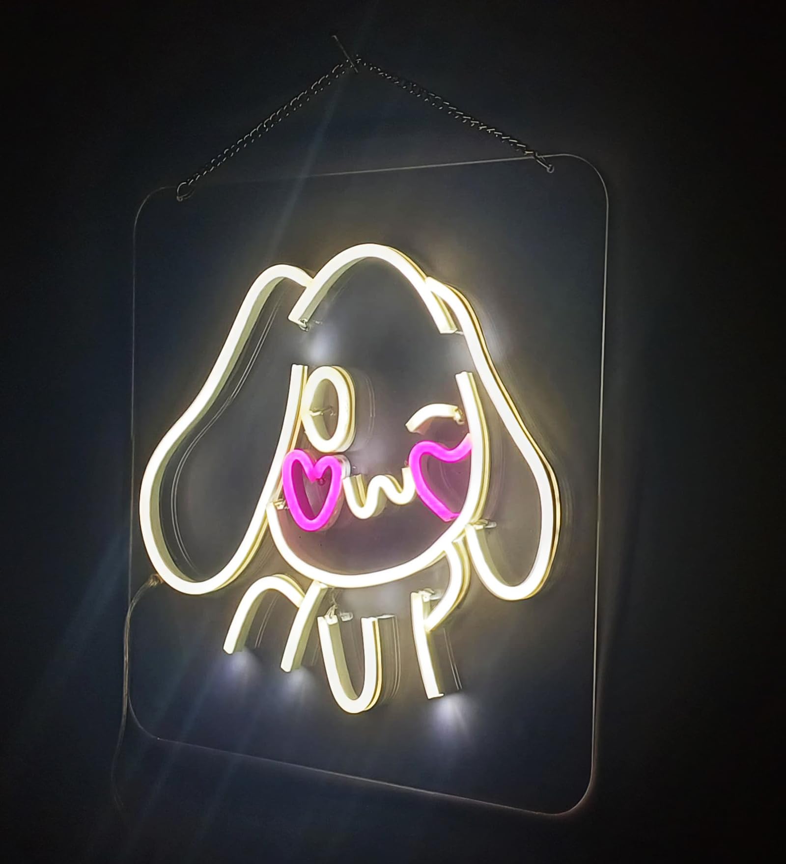 Anime-Inspired LED Neon Light - Cozy Room Decor (12x12 Inches)