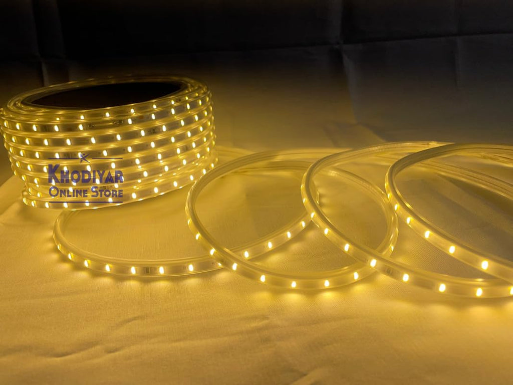 100m Waterproof LED Strip Light | Warm White, Indoor/Outdoor Use