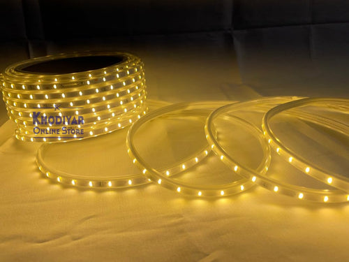 100m Waterproof LED Strip Light | Warm White, Indoor/Outdoor Use