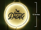 Festive Diwali LED Neon Ring Light (12x12 Inches)