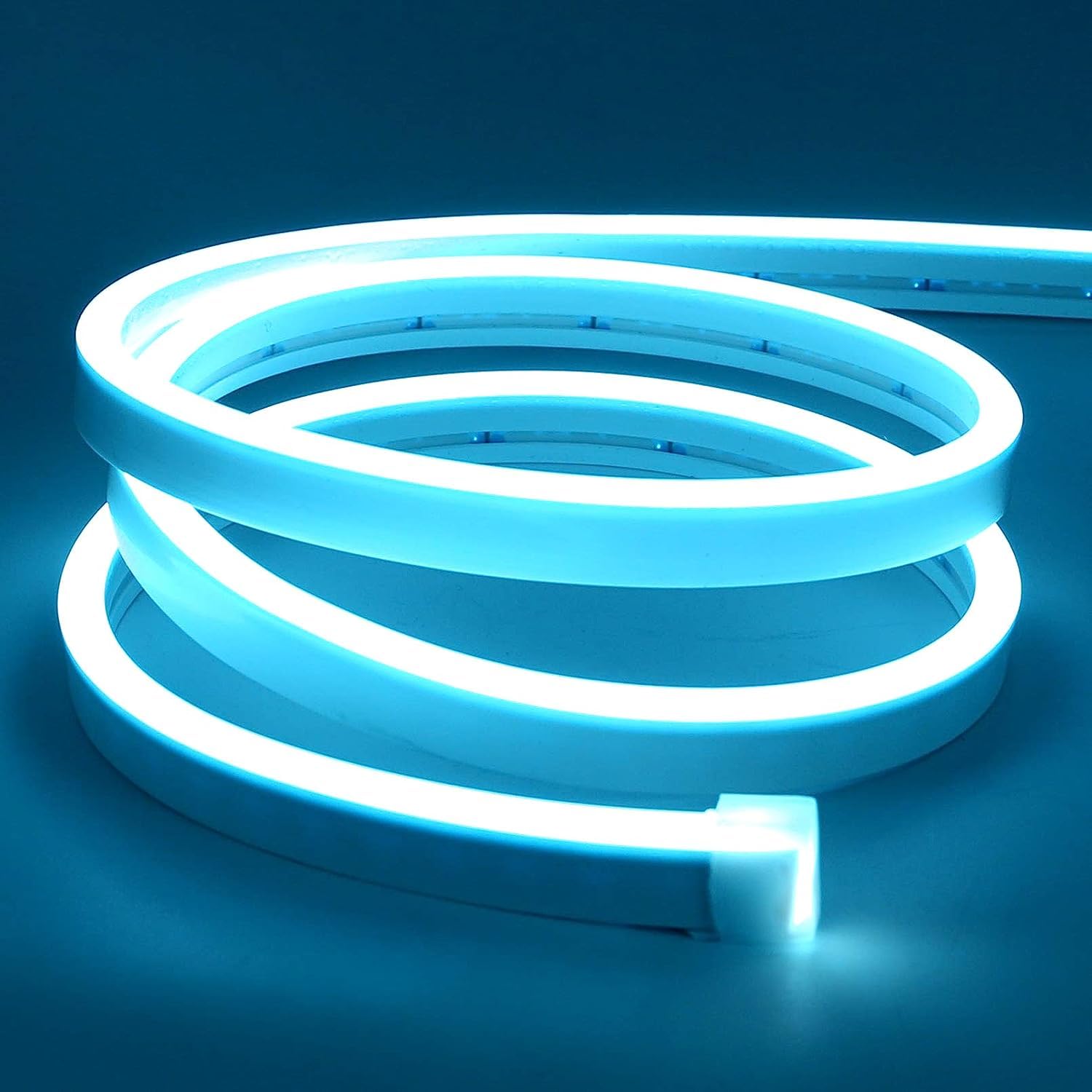 Waterproof Ice Blue LED Neon Strip Light - 5m