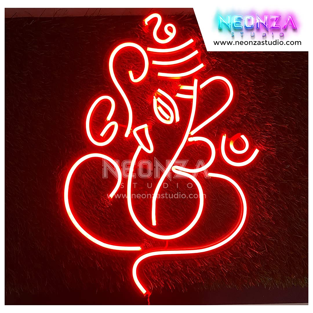 Diwali Ganesh LED Neon Sign - Home Decor Gift - Happy Diwali