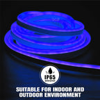 Blue Waterproof LED Neon Strip Light - 2m