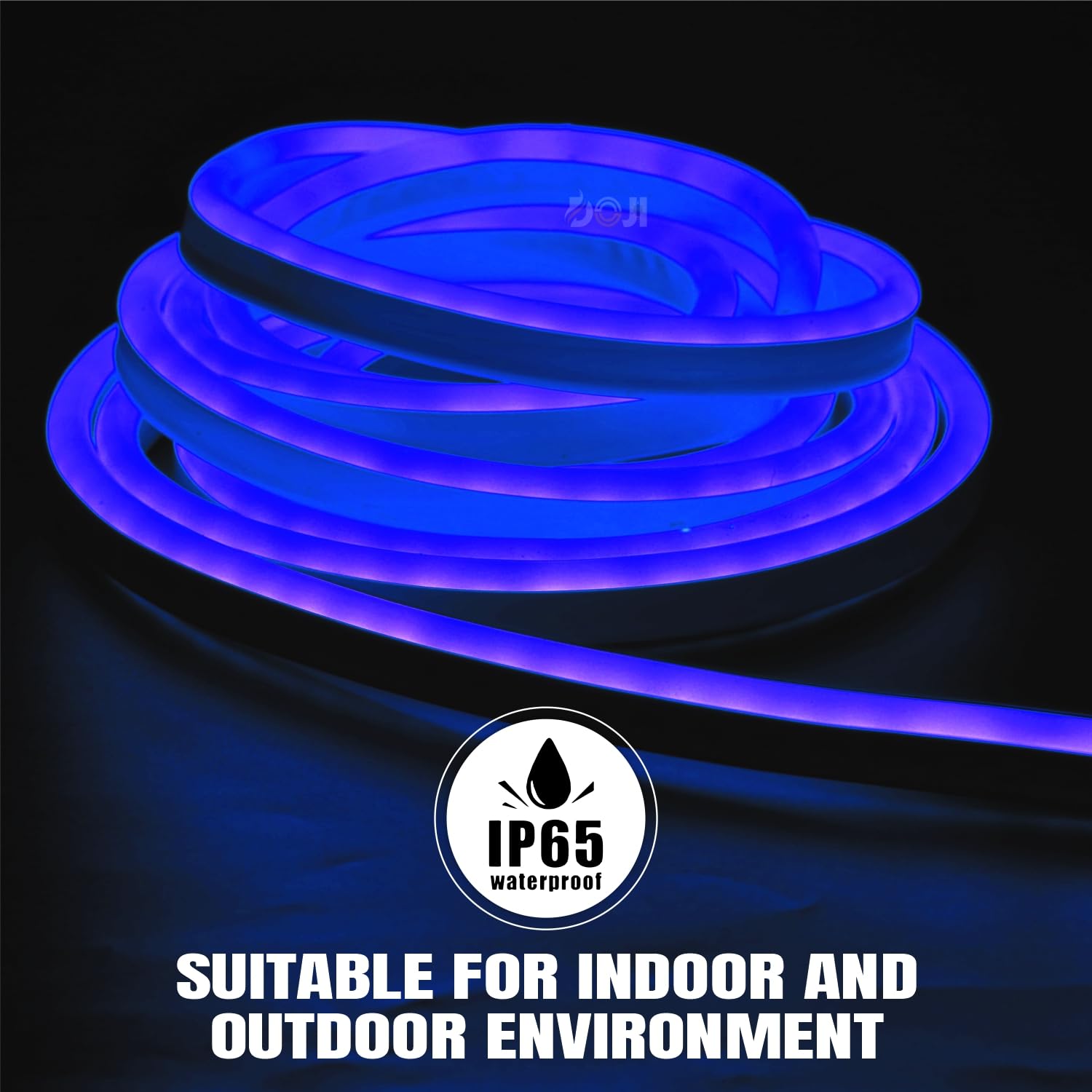 Blue Waterproof LED Neon Strip Light - 2m