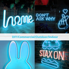 Waterproof Ice Blue LED Neon Strip Light - 5m