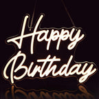 Dimmable Pink Birthday Neon Sign 18x12in LED Light Decoration