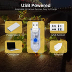 3M Waterproof Copper Wire Sunflower Fairy Lights, USB-Powered, 30 Warm White LEDs - Ideal for Holidays & Decor (Warm White)