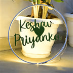 Personalized LED Neon Round Wall Decor (12x12 inches)