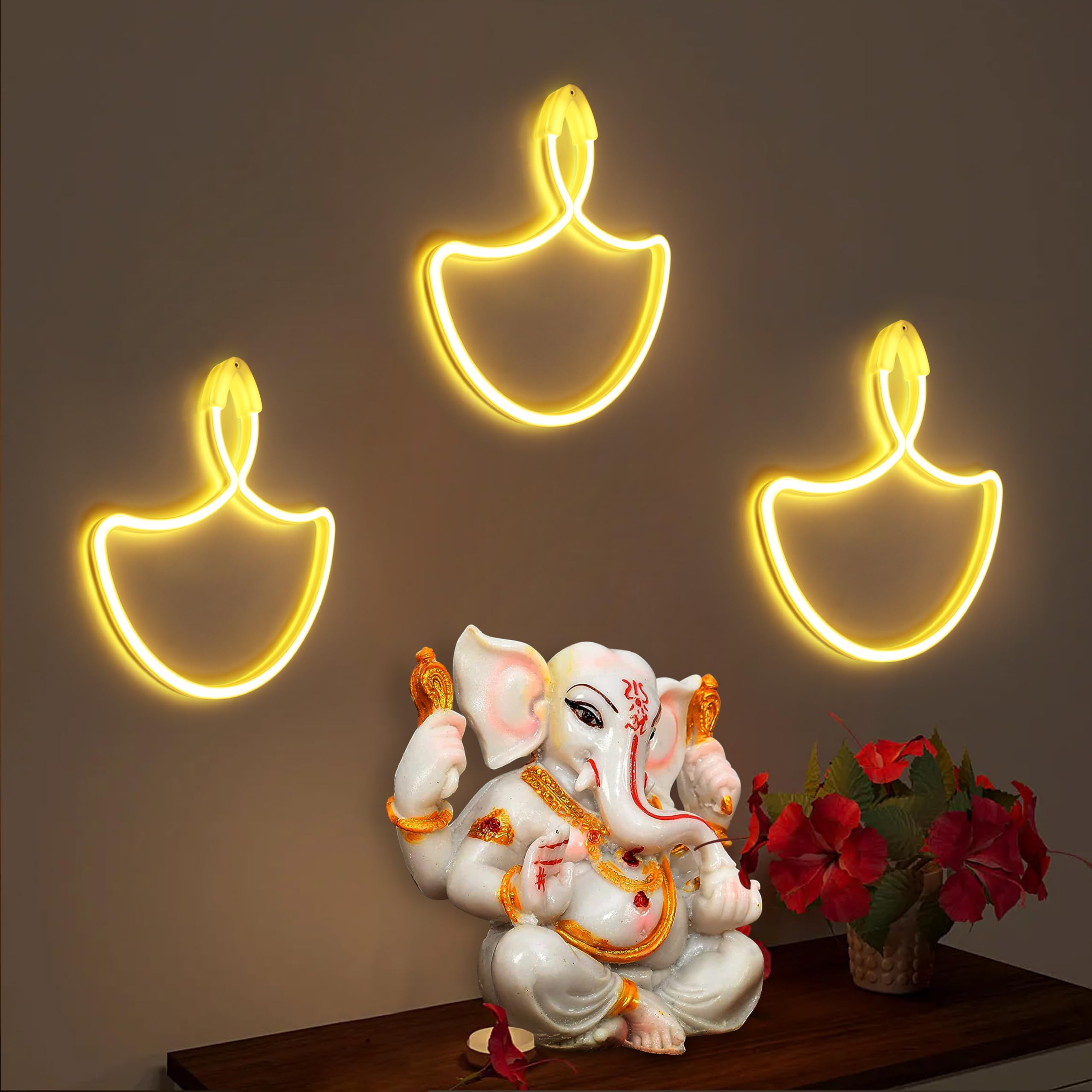 LED Neon Strip Lights - IP65 Waterproof, Warm White, Diwali Decoration, Indoor/Outdoor