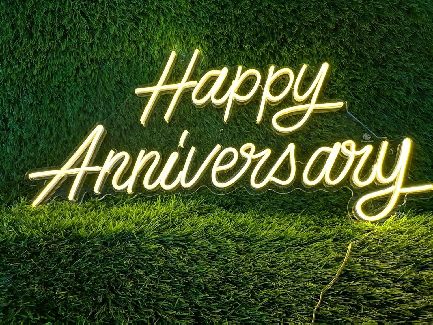 | Anniversary Neon Sign | LED Night Light | Bar Bedroom Decor | 12"x18" |