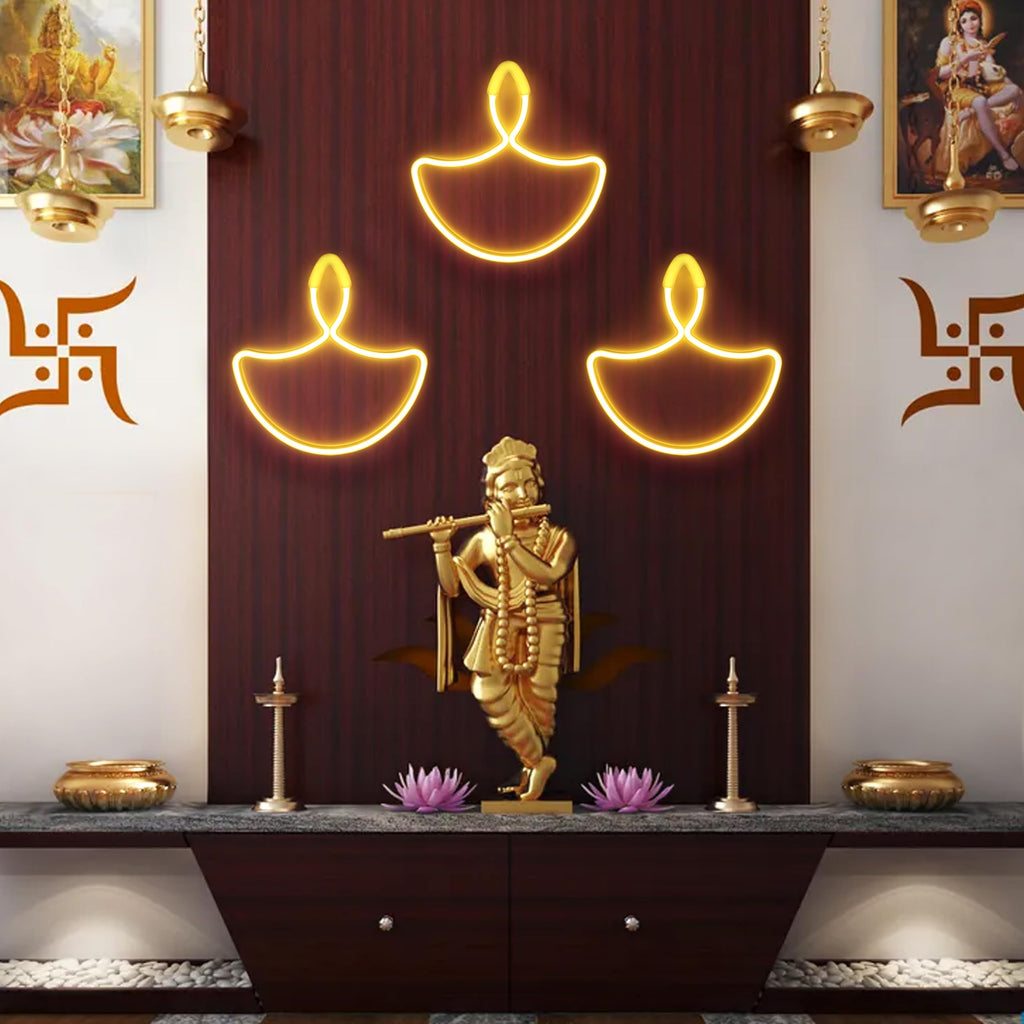 LED Neon Strip Lights - IP65 Waterproof, Warm White, Diwali Decoration, Indoor/Outdoor