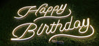 Large LED Neon Birthday Party Sign (38 x 56cm) Multicolor